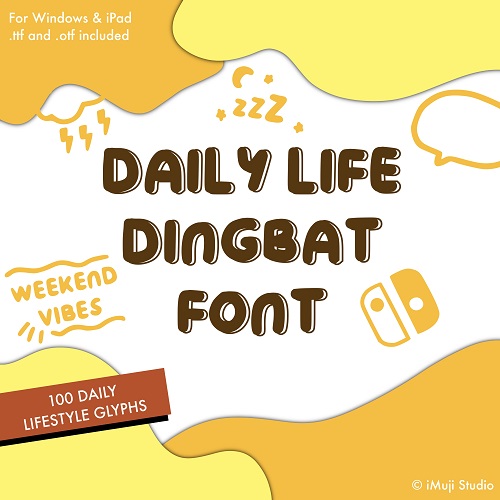 iMuji Studio Daily Life Dingbat Font