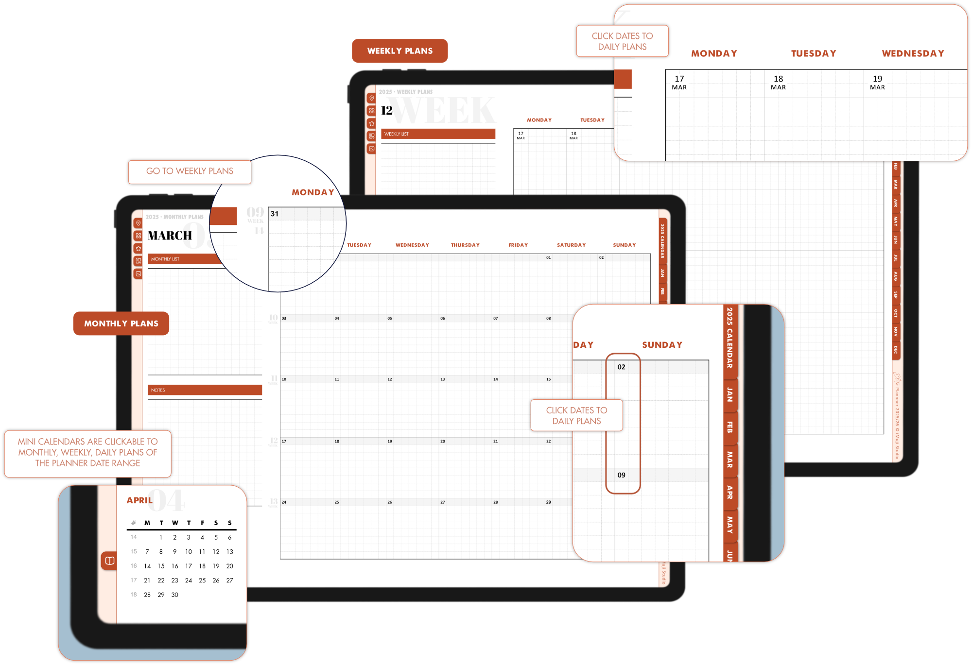 iMuji Studio Elite Planner 2025